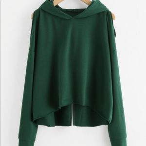 Green hoodie